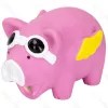 Squeaky rubber toy Glasses pig L11.7*W7*H7.2CM Blue Pink Yellow