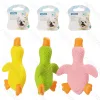 Nobleza Squeaky rubber toy Duck L18*W12.8*H5CM Yellow Green Pink