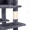 Nobleza Cat tree L77*W40*H190cm (Leaf not included) Leaf 32cm Dark grey