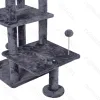 Nobleza Cat tree L77*W40*H190cm (Leaf not included) Leaf 32cm Dark grey