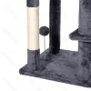 Nobleza Cat tree L77*W40*H190cm (Leaf not included) Leaf 32cm Dark grey