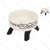 Nobleza Cat elevated bowl Printed style D14*H8.7cm 300ml White&Black