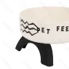 Nobleza Cat elevated bowl Printed style D14*H8.7cm 300ml White&Black