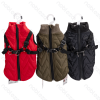 Solid color harness water-resistant cotton clothes M-30cm Black Red Green