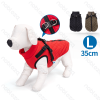 Solid color harness water-resistant cotton clothes L-35cm Black Red Green