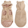 3D ear hooded vest XXL-45cm Pink Grey Khaki