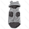3D ear hooded vest XXL-45cm Pink Grey Khaki