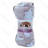 Dinosaur jacquard flannel blanket L100*W80cm Grey