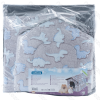 Printed fleece dinosaur jacquard pet house M L48*W45*H39CM Grey