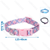 Obroża dla psa W1,5 x 25-40 cm fioletowo-niebiesko-różowa