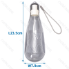 Butelka 413 ml szara 23,5x7,9 cm