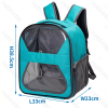 Figure-8 shaped round transparent PVC backpack L33*W23*H38.5cm Blue