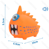 Squeaky rubber toy One-eyed monster L10*W6.5*H9.5CM Orange