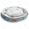 Pet bed Single item PV plush Round D70*H18cm Grey