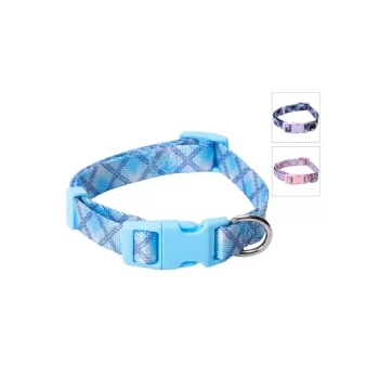 Obroża termiczna W1,5 x 25-40 cm fioletowo-niebiesko-różowa — zdjęcie 2