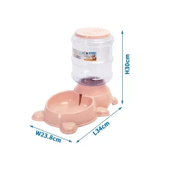 Dozownik wody 3,87 l miś różowy 34x23,8x30 cm — zdjęcie 5