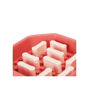 Regulowana miska wolnego jedzenia 490 ml 20x20x4,5 cm czerwona — zdjęcie 5