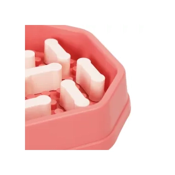 Regulowana miska wolnego jedzenia 490 ml 20x20x4,5 cm czerwona — zdjęcie 6