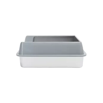 Kuweta ze stali nierdzewnej 50x35x19 cm ciemnoszara z łopatką — zdjęcie 6