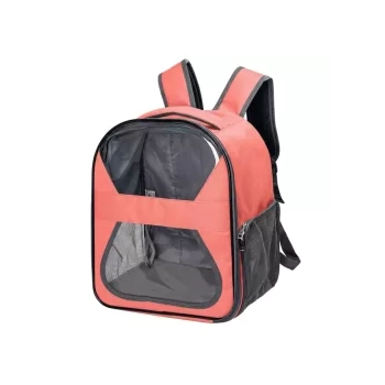 Plecak dla zwierząt PVC czerwony 33x23x38,5 cm, kształt ósemki — zdjęcie 2
