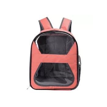 Plecak dla zwierząt PVC czerwony 33x23x38,5 cm, kształt ósemki — zdjęcie 5