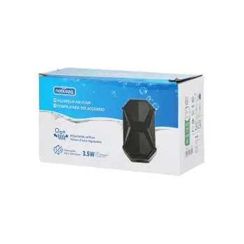 Cicha pompa powietrza 3,5W 2x2L/min czarna 14,5x7,4x5,8 cm — zdjęcie 6