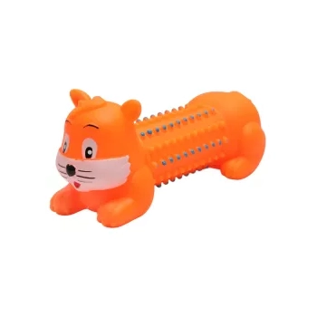 Piszcząca gumowa zabawka dla psa 17x6 cm kolory mix 1 szt — zdjęcie 6