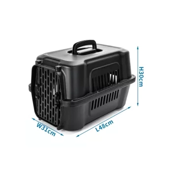 Transporter lotniczy dla zwierząt do 5kg - Czarny — zdjęcie 2