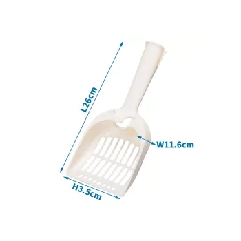 Łopatka do żwirku 26x11,6x3,5 cm biała — zdjęcie 2