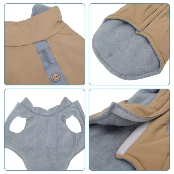 Odblaskowa wodoodporna kurtka XS-20cm khaki, niebieska, czerwona