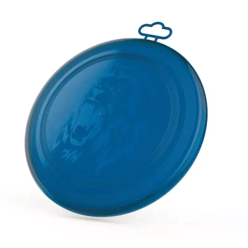 Zabawka do rzucania dla psa Frisbee średnica 20 cm Nobleza - granatowe z wytłoczonym lwem