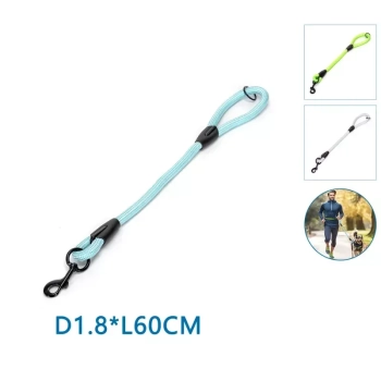 Krótka linowa smycz treningowa dla psa Nobleza 60 cm