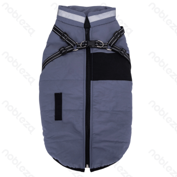 Reflective harness water-resistant cotton clothes S-25cm Grey Blue Pink
