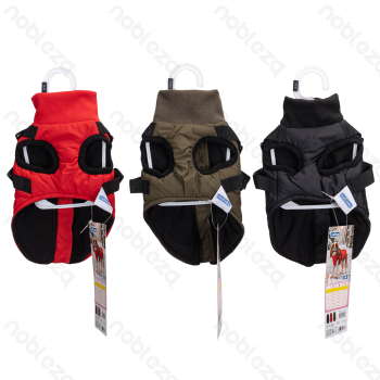 Solid color harness water-resistant cotton clothes XS-20cm Black Red Green