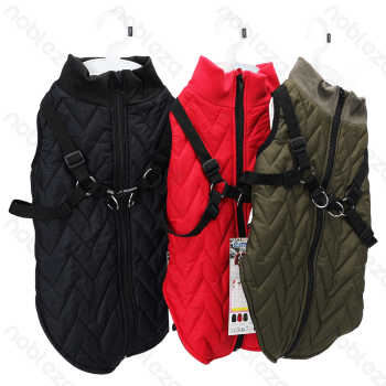Solid color harness water-resistant cotton clothes XXL-45cm Black Red Green