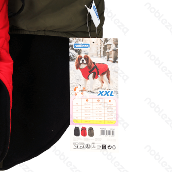 Solid color harness water-resistant cotton clothes XXL-45cm Black Red Green