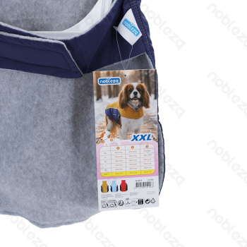 Color-block lapel water-resistant vest XXL-45cm Blue Red Yellow