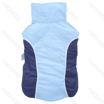 Color-block lapel water-resistant vest XXL-45cm Blue Red Yellow