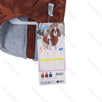 Color-block water-resistant vest M-30cm Dark blue&Light blue Brown&Beige Red&Grey