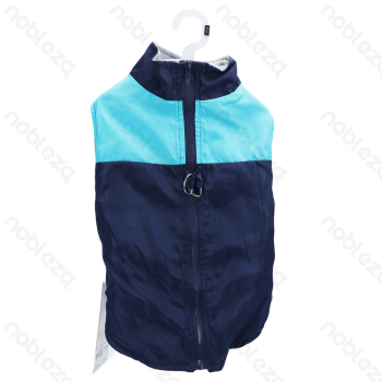 Color-block water-resistant vest XL-40cm Dark blue&Light blue Brown&Beige Red&Grey