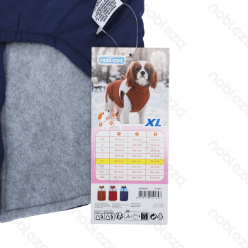 Color-block water-resistant vest XL-40cm Dark blue&Light blue Brown&Beige Red&Grey