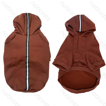 Reflective hooded sweatshirt 4XL-60cm Grey Navy blue Brown
