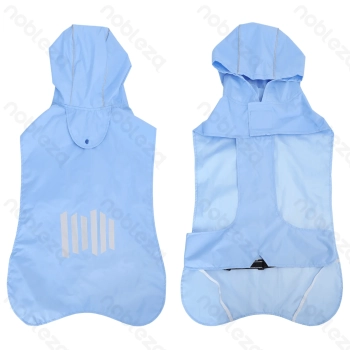 Reflective webbing hooded raincoat L-35cm Green Blue Pink