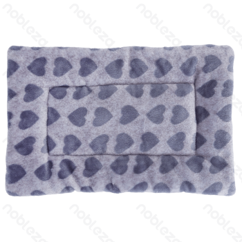 Flannel cushion with heart shape L55*W40cm Grey