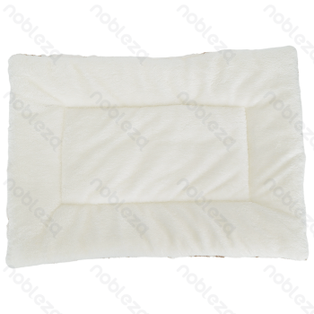 Heart jacquard flannel mat L85*W65cm Coffee white
