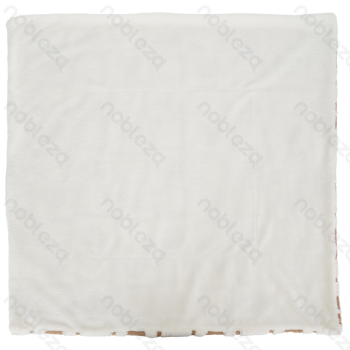 Heart jacquard flannel double-sided blanket L80*W80cm Coffee white
