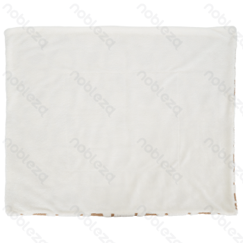 Heart jacquard flannel double-sided blanket L100*W80cm Coffee white