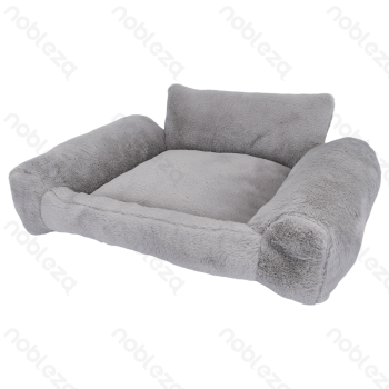 Faux rabbit fur pet sofa bed L65*W50*H23cm Grey