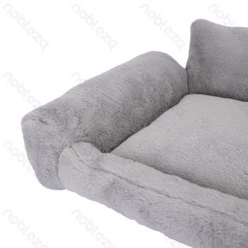 Faux rabbit fur pet sofa bed L65*W50*H23cm Grey