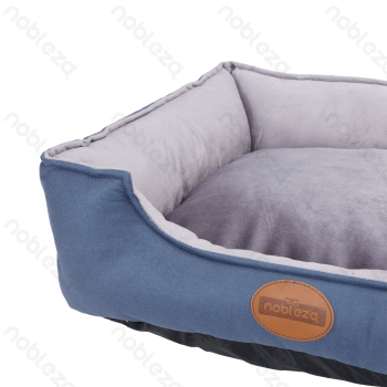Waterproof fabric square bed three-piece set L50*W38*H18cm L60*W48*H20cm L70*W58*H21cm Blue